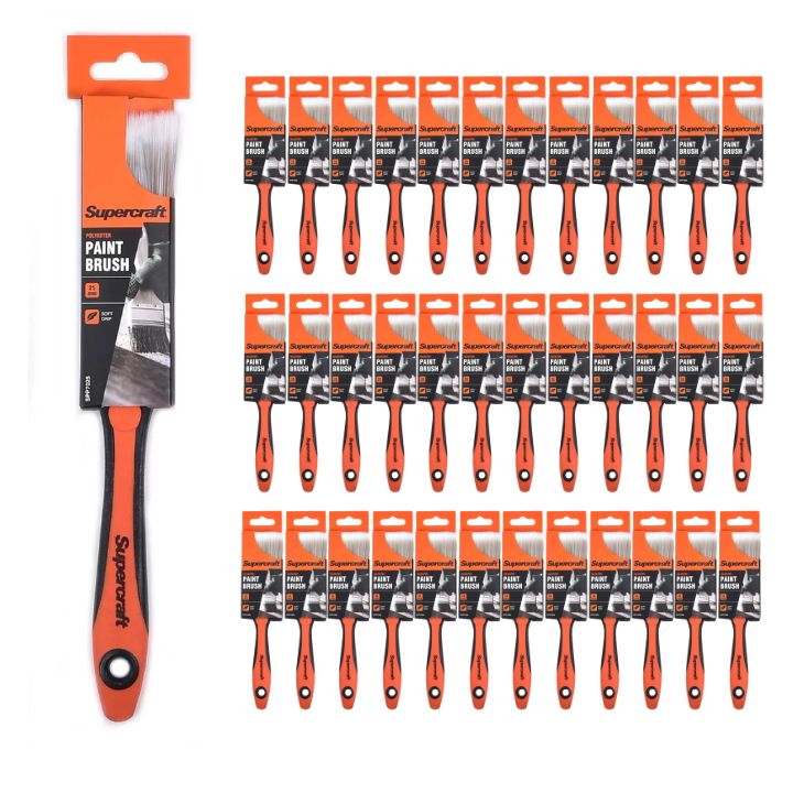 Supercraft SPP7025 Paint Brush Soft Grip 25mm (36 Pack)