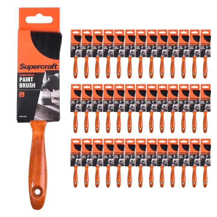 Supercraft SPP1320 Paint Brush 50mm Wood Handle (36 Pack)