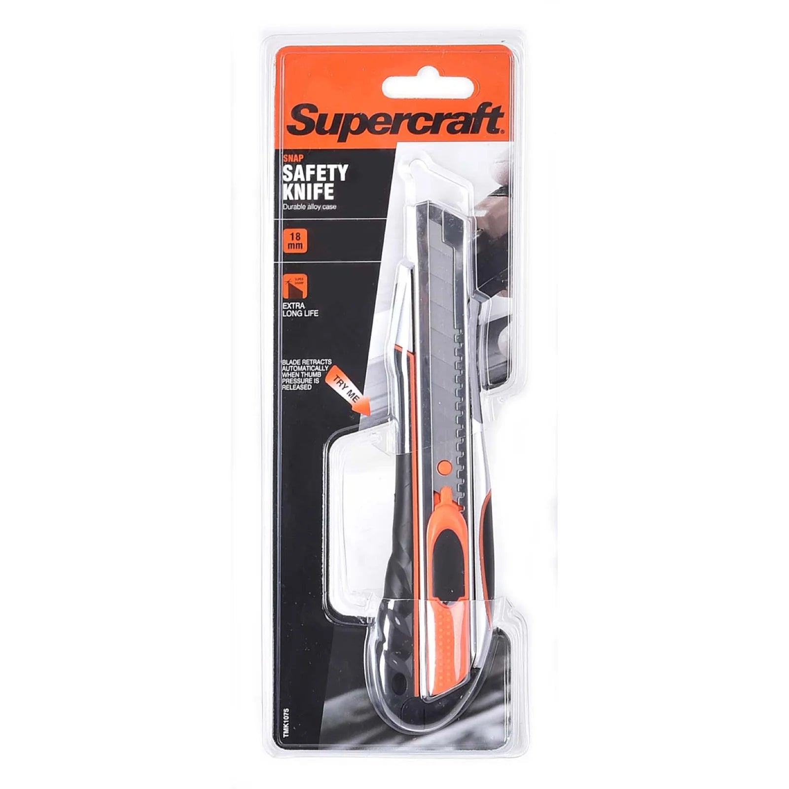 Supercraft 18mm Safety Knife (with retractable blade)