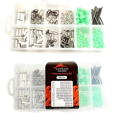 Game Fishing Crimp Accessory Assortment Kit - 206 piece