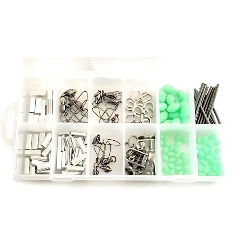 Game Fishing Crimp Accessory Assortment Kit - 206 piece