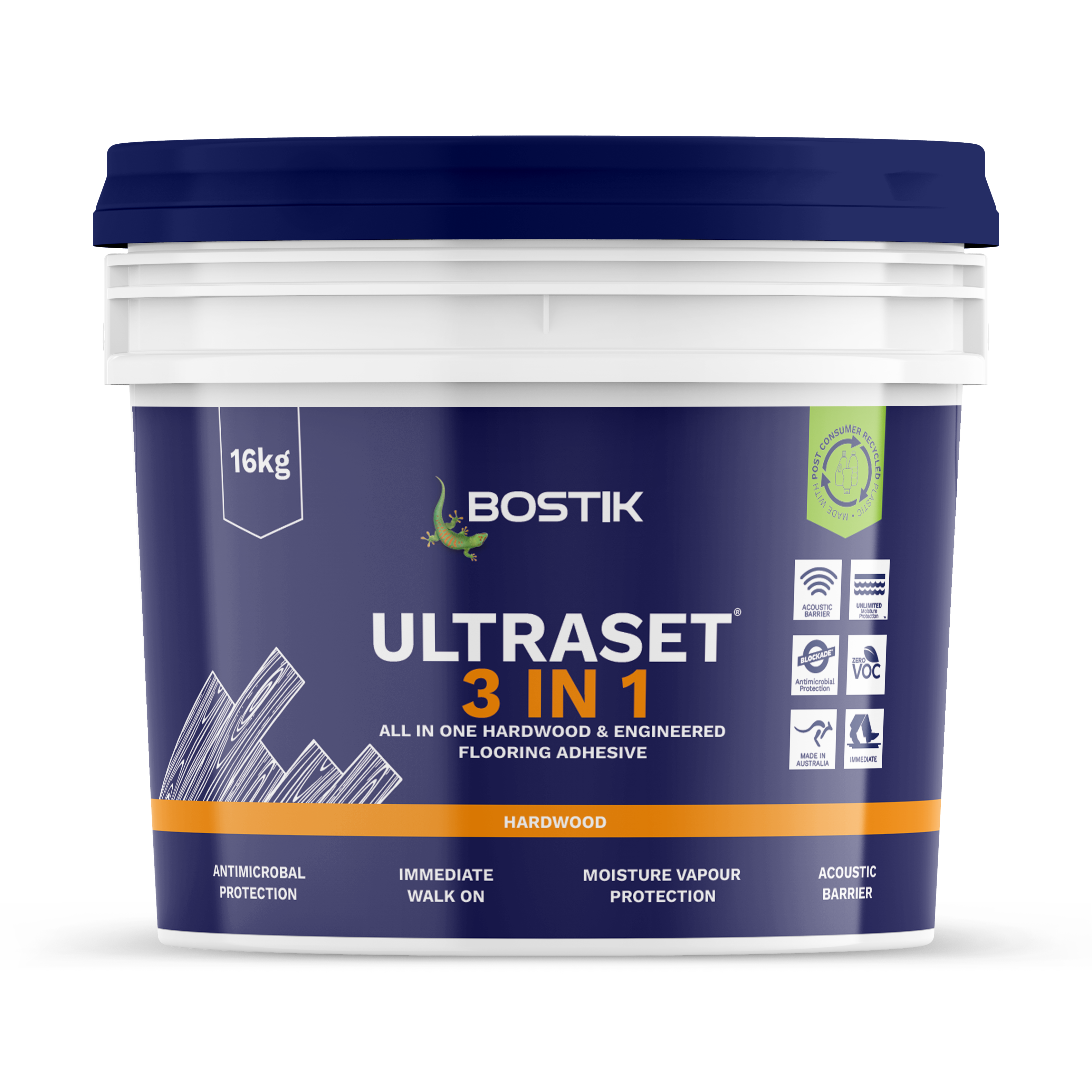 Bostik Ultraset 3-IN-1 Timber Flooring Adhesive 30627868 - 16kg