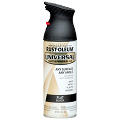 Rust-Oleum UNIVERSAL PREMIUM SPRAY PAINT Spray Paint | 245198 FLAT BLACK - South East Clearance Centre