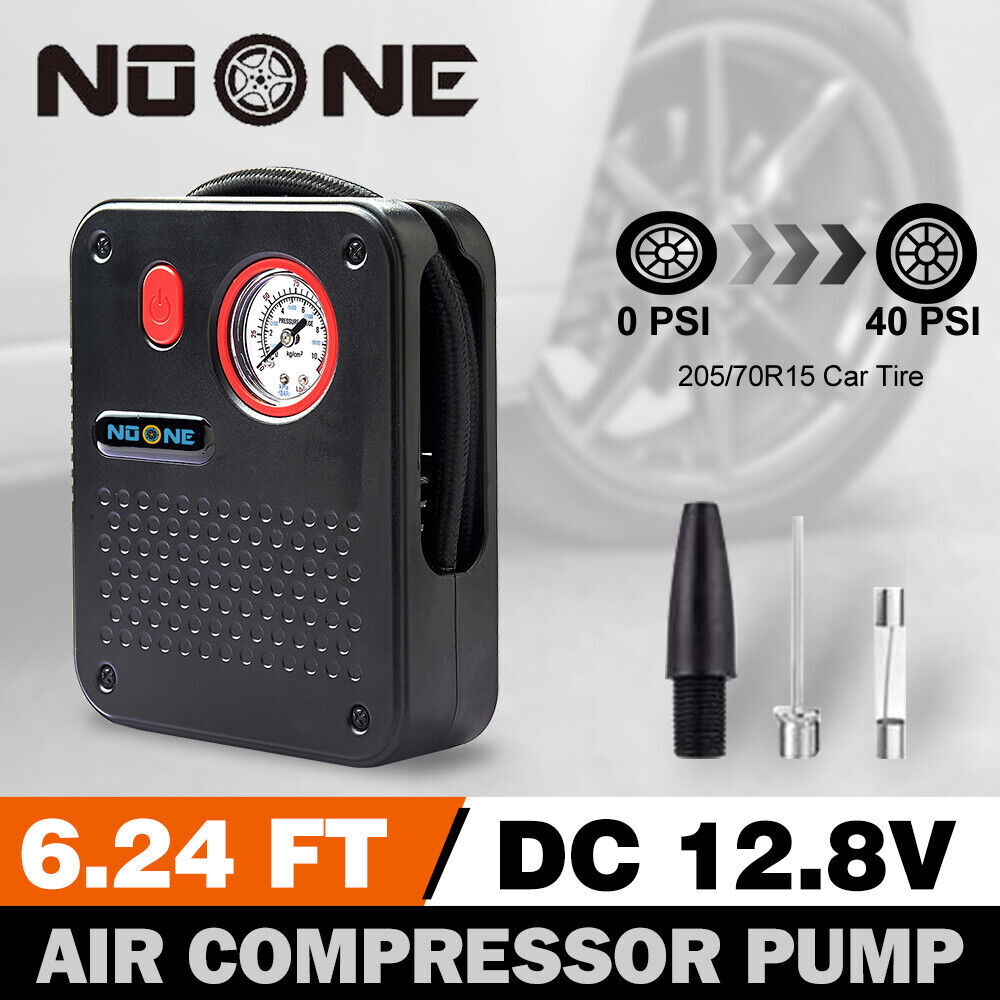 1.9M Air Compressor Tire Inflator 12V Portable Car Tire Inflator Pump 60W