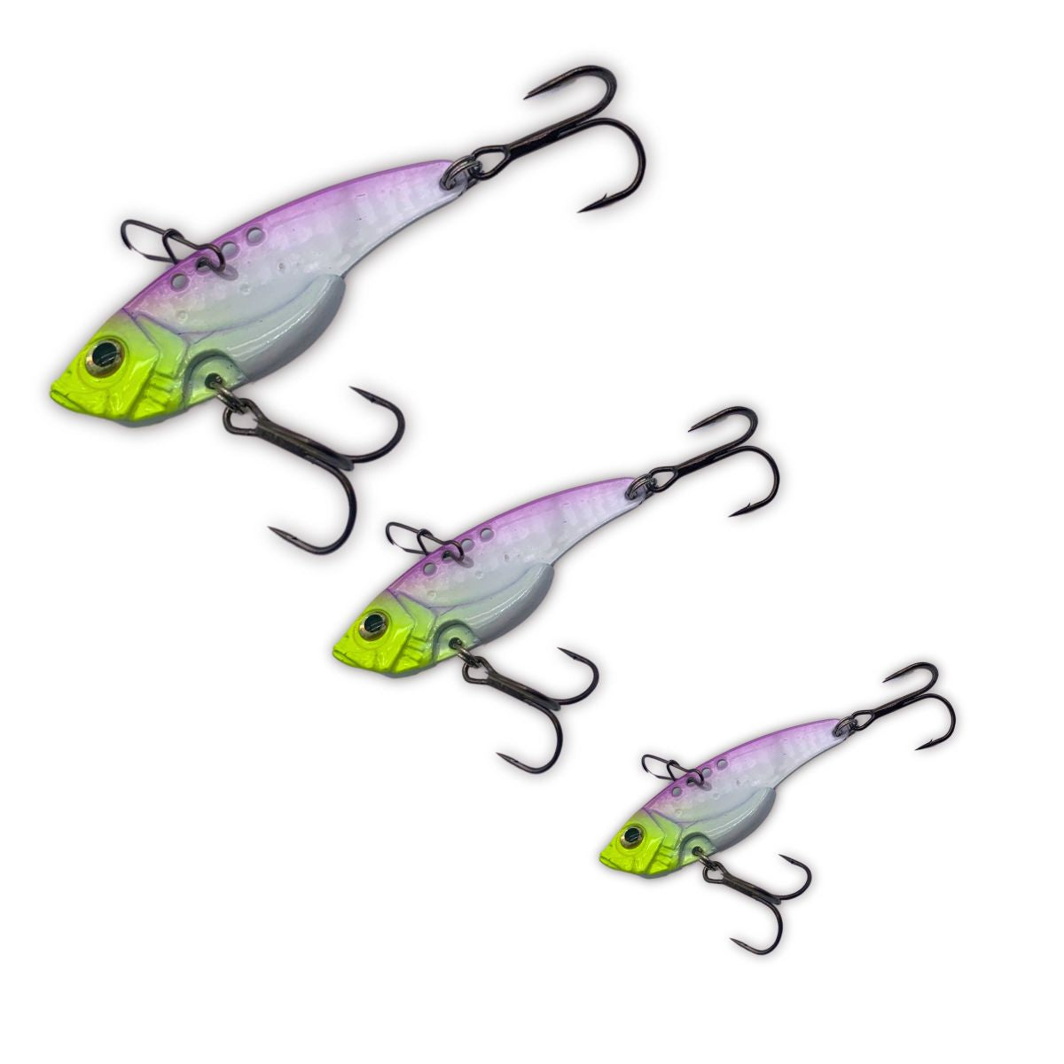 Metal Vibe Lures Purple Glimmer  | 3 Pack - South East Clearance Centre