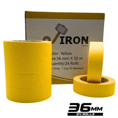 Yellow Painters Masking Tape (50 metres per roll)