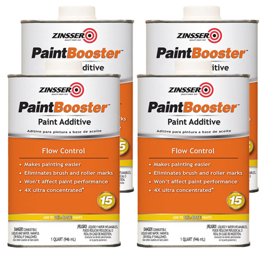 (4 pack) ZINSSER® PaintBooster™ Flow Control Paint Additive 303838 - 946ml