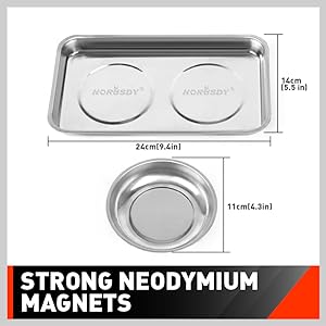 4 Piece Magnetic Parts Tray Kit - South East Clearance Centre