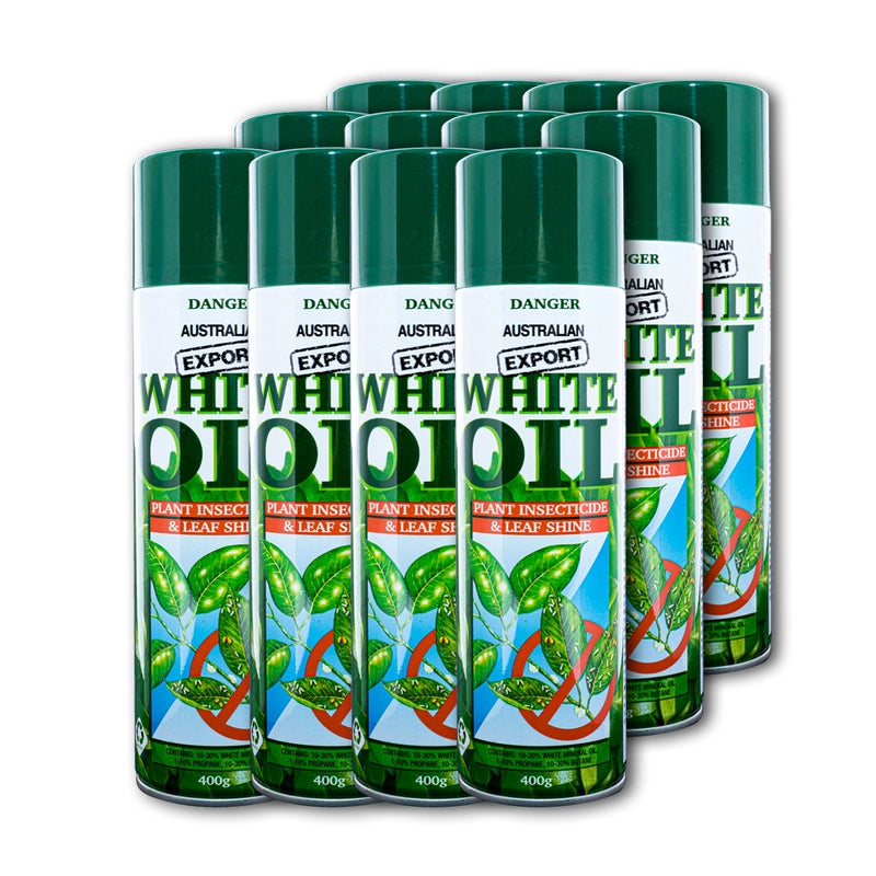 Australian Export 12 Cans White Oil Plant Insecticide Spray All Natural 400gm | EX1001 - South East Clearance Centre