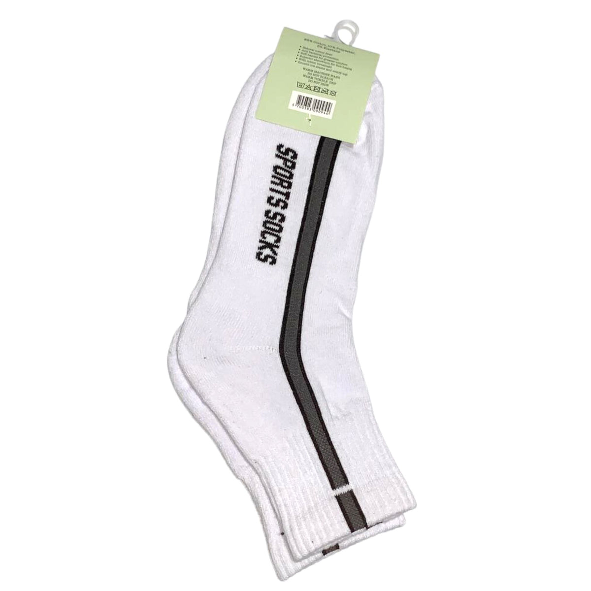 White Sport Socks (Pair) AS51 | Size 7-11 - South East Clearance Centre