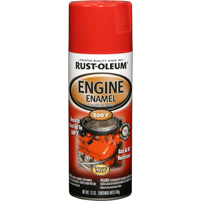 Rust-Oleum 248948 Automotive Rust Preventive Engine Enamel Spray Paint High Heat, FORD RED (6 Cans) - South East Clearance Centre