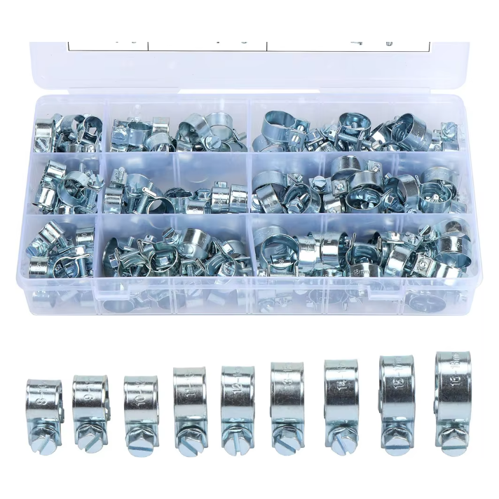 135 Piece Car Fuel Line Hose Clip Assortment Kit