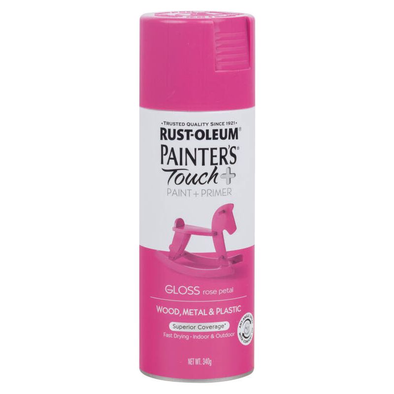 Rust-Oleum PAINTER'S TOUCH PLUS Painter’s Touch Plus Spray | GLOSS ROSE PETAL (6 CANS) - South East Clearance Centre