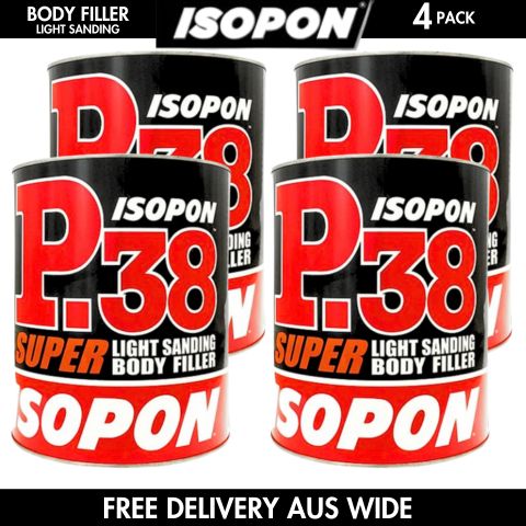 ISOPON P38 Light Sanding Body Filler -3 Litres ( BOX OF 4)