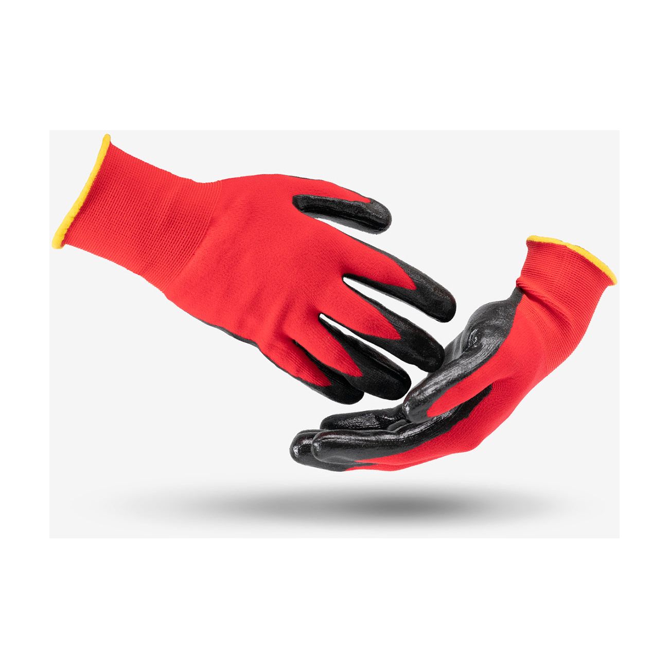 Nitrile-Coated Nylon Work Gloves Size 10 – Side View