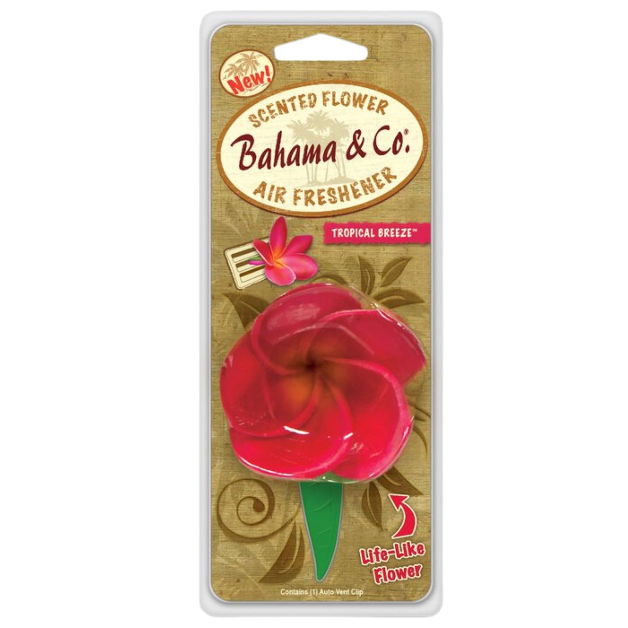 3 Pack Air Fresheners | Bahama & Co. Tropical Breeze Scented Flower - South East Clearance Centre