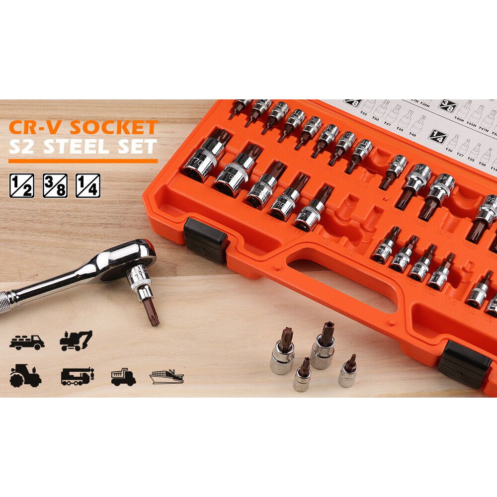 34 Piece Master Torx Bit Socket Set - South East Clearance Centre