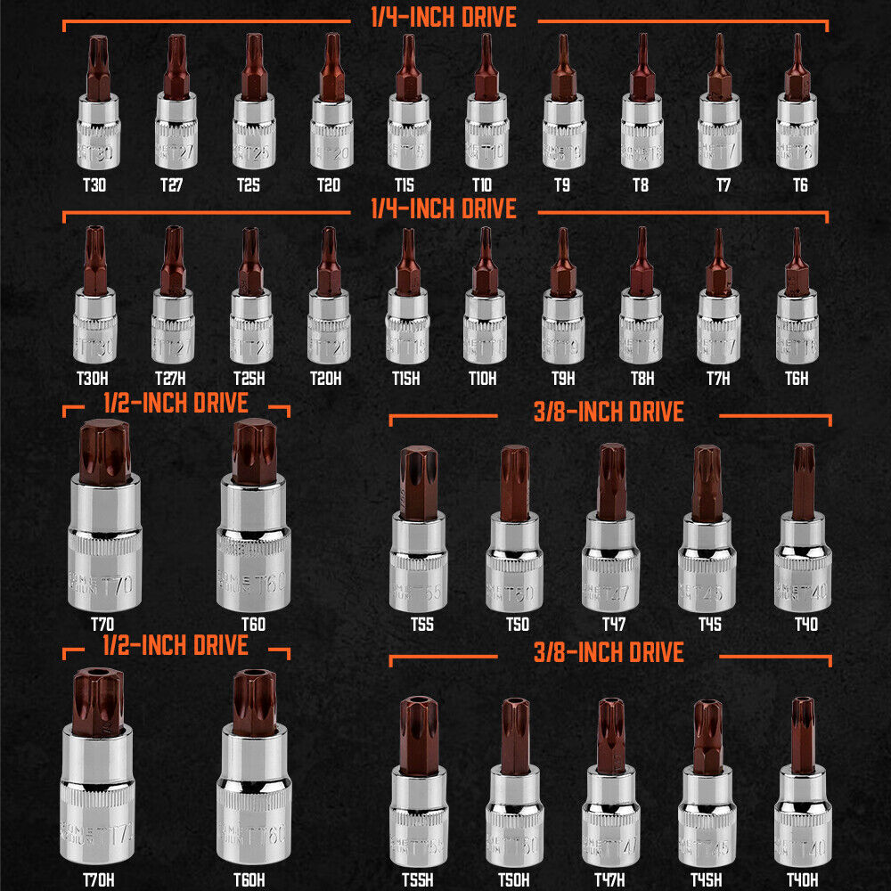 34 Piece Master Torx Bit Socket Set - South East Clearance Centre