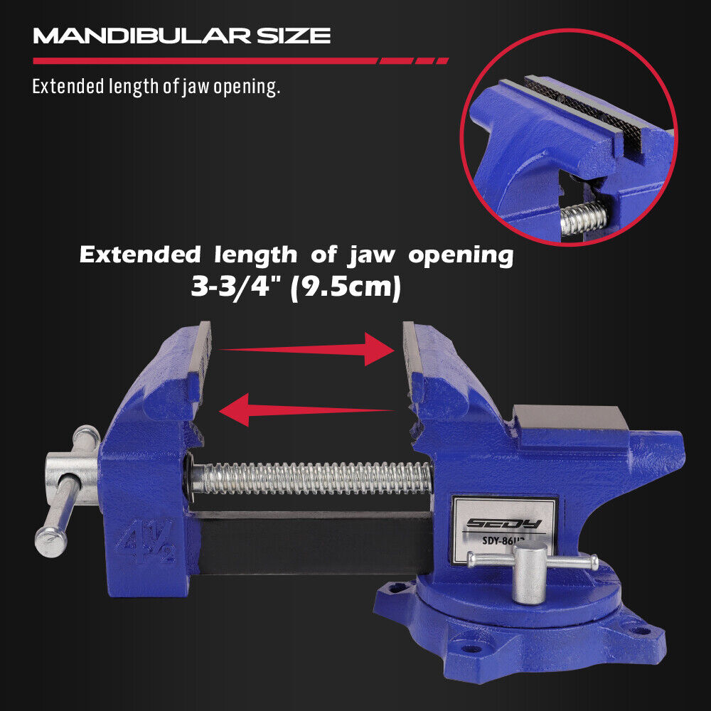 4.5inch Heavy Duty Bench Vice Table Clamp - South East Clearance Centre