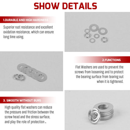 350 piece M3 - M10 Spring Crush Washer Seal Sump Hydraulic Seal Flat Ring Set Assortment Kit - South East Clearance Centre