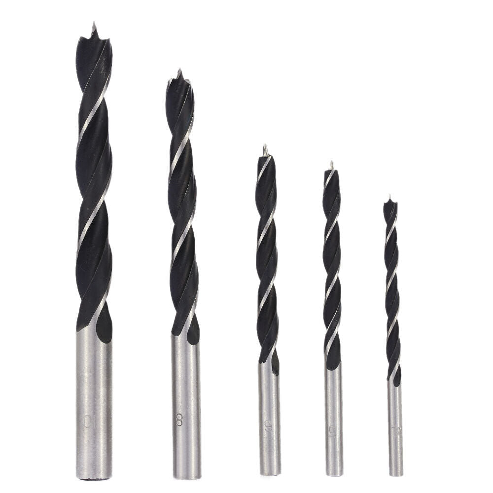 Wood Drill Bits,Three Points 4-10mm for Wooden Timber - 5 Piece Set - South East Clearance Centre