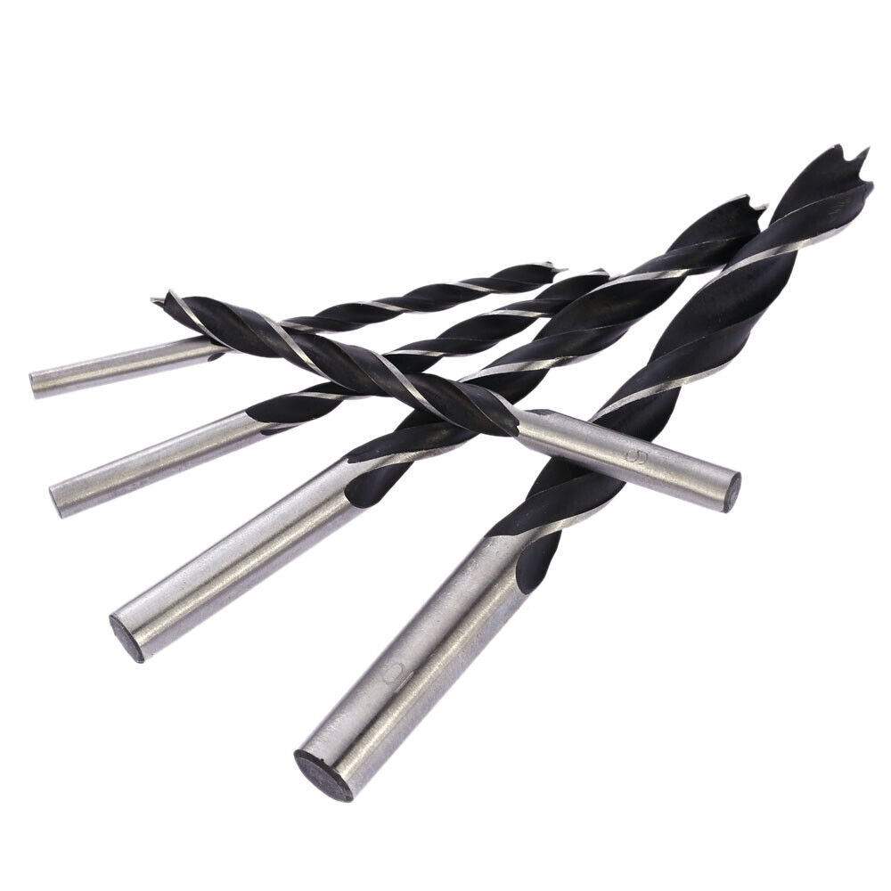 Wood Drill Bits,Three Points 4-10mm for Wooden Timber - 5 Piece Set - South East Clearance Centre