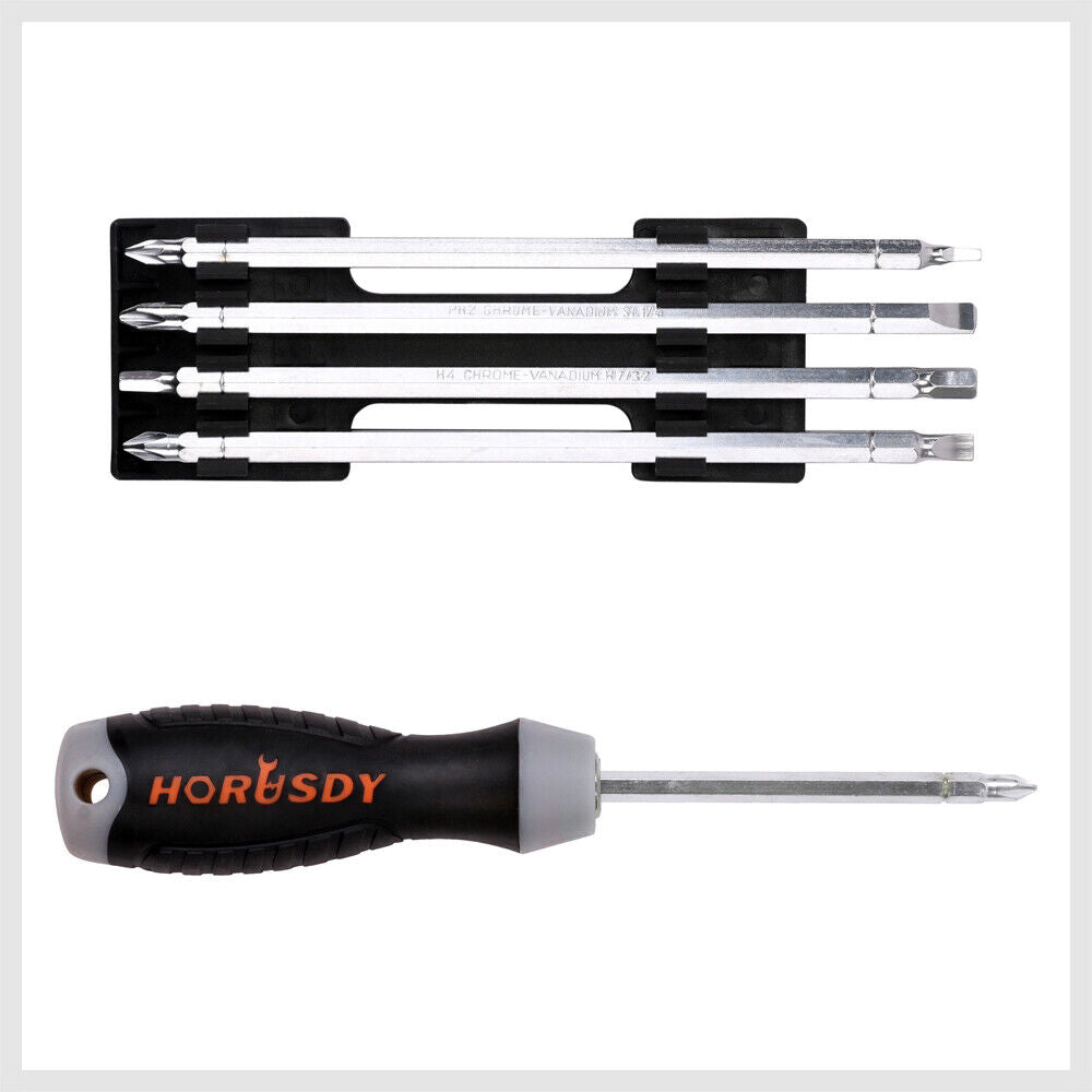 9 In 1 Screwdriver Set Screw Driver Changable Long Double Bits Handle - South East Clearance Centre