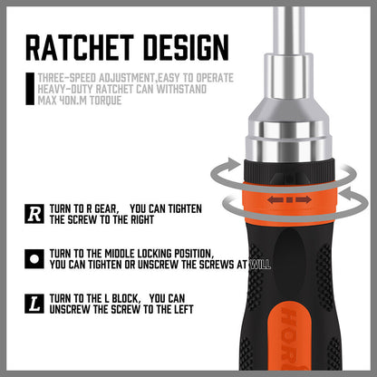 19in1 Magnetic Ratchet Screwdriver Set - South East Clearance Centre