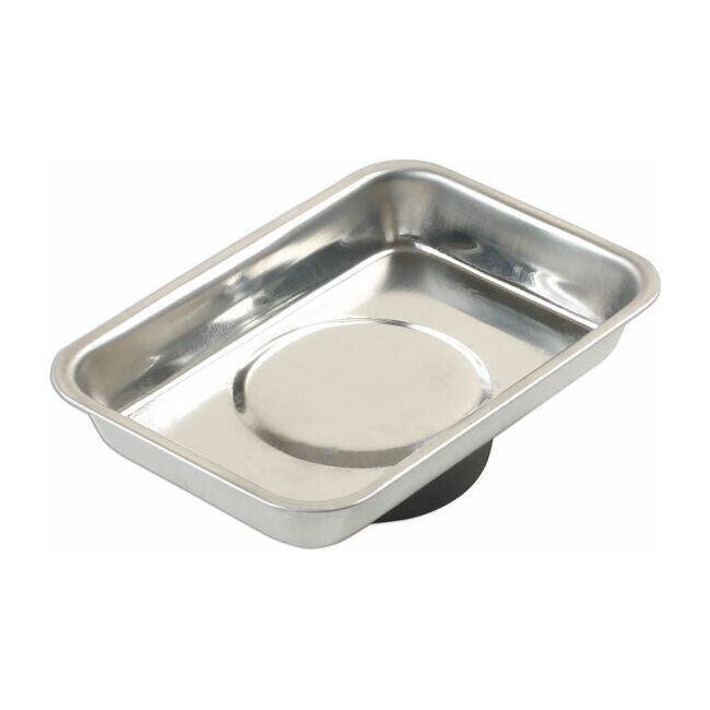 Mini Magnetic Parts Tray Dish 64 x 93 x 14mm Stainless Steel - South East Clearance Centre