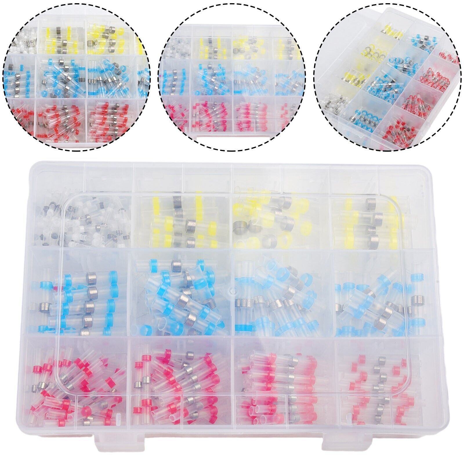 Solder Wire Connector Kit Waterproof Sleeve Wire Splice | 200 Piece Kit - South East Clearance Centre