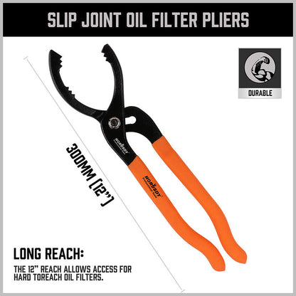 Oil filter wrench and PVC Pipe plier slip joint 50-125mm jaw long handle - South East Clearance Centre