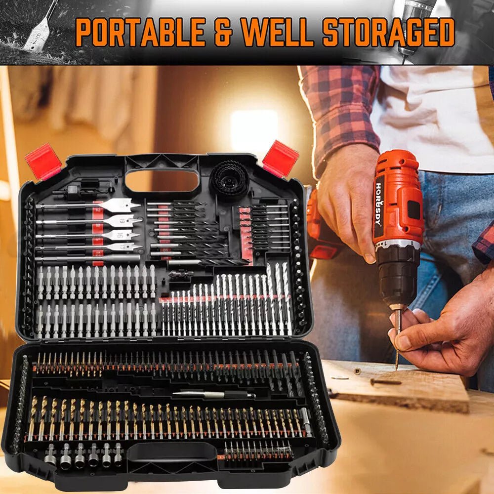 246 Piece HSS Drill Bit Set