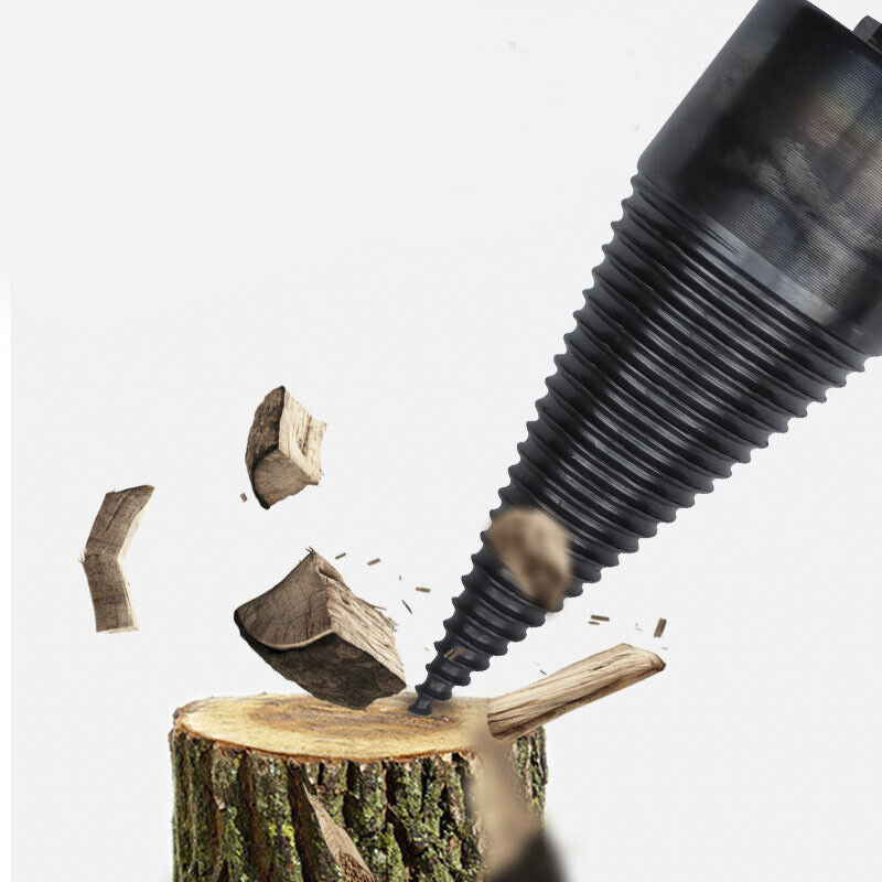 42MM Firewood Drill Bit | Wood Log Splitting Cone | Hex Shank - South East Clearance Centre