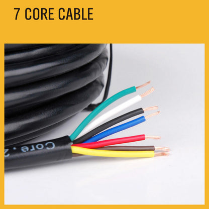 7 CORE TRAILER CABLE 10M 5A 2.5MM BLACK 5872-10TC - South East Clearance Centre