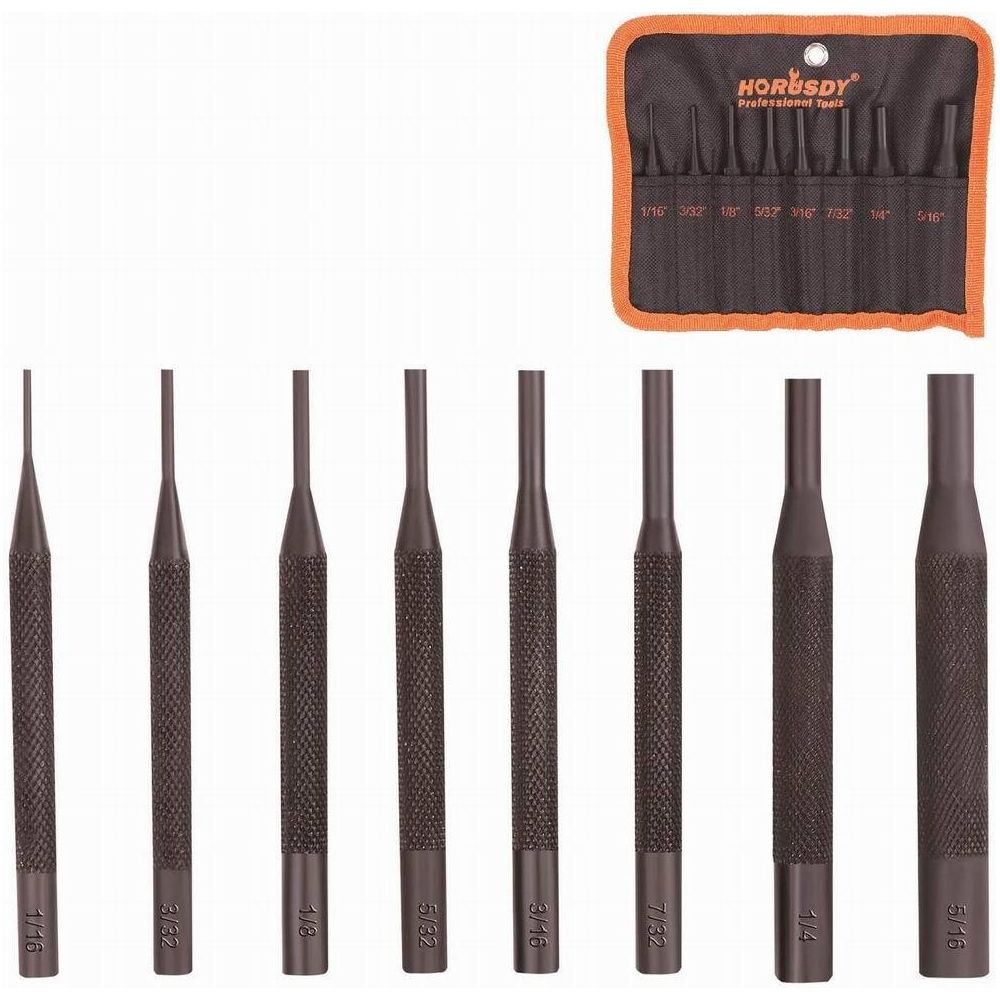 8 Piece Pin Punch Set, Imperial 1/16" - 5/16"