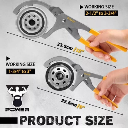 9 Piece Oil Filter Wrench Set 2-3/4" - 5-1/4"