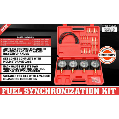 Fuel Vacuum Carburetor Synchronizer Kit Gauge Set - South East Clearance Centre