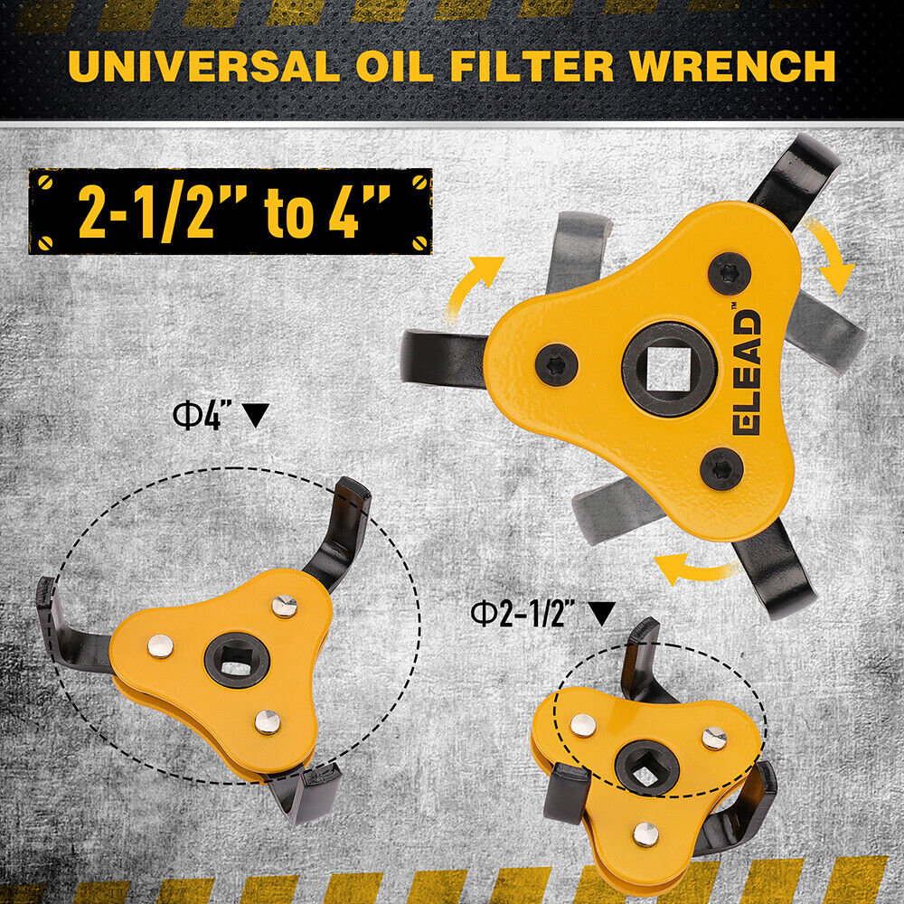 Oil Filter Wrench Set Adjustable Oil Filter Removal Tool Automotive Use - South East Clearance Centre