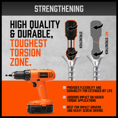 26Pc Impact Screwdriver Bit Set Magnetic Drill Bit Holder Quick Release Drilling - South East Clearance Centre