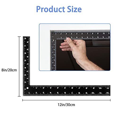 Double Side 90 Degree Angle | 0-30cm 0-20cm | Measuring Square Ruler - South East Clearance Centre