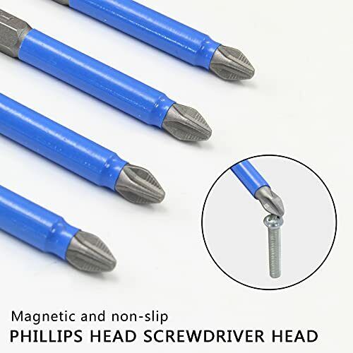 6" / 152mm Phillips Head Magnetic PH2 Driver Bit - 10 Pack - South East Clearance Centre