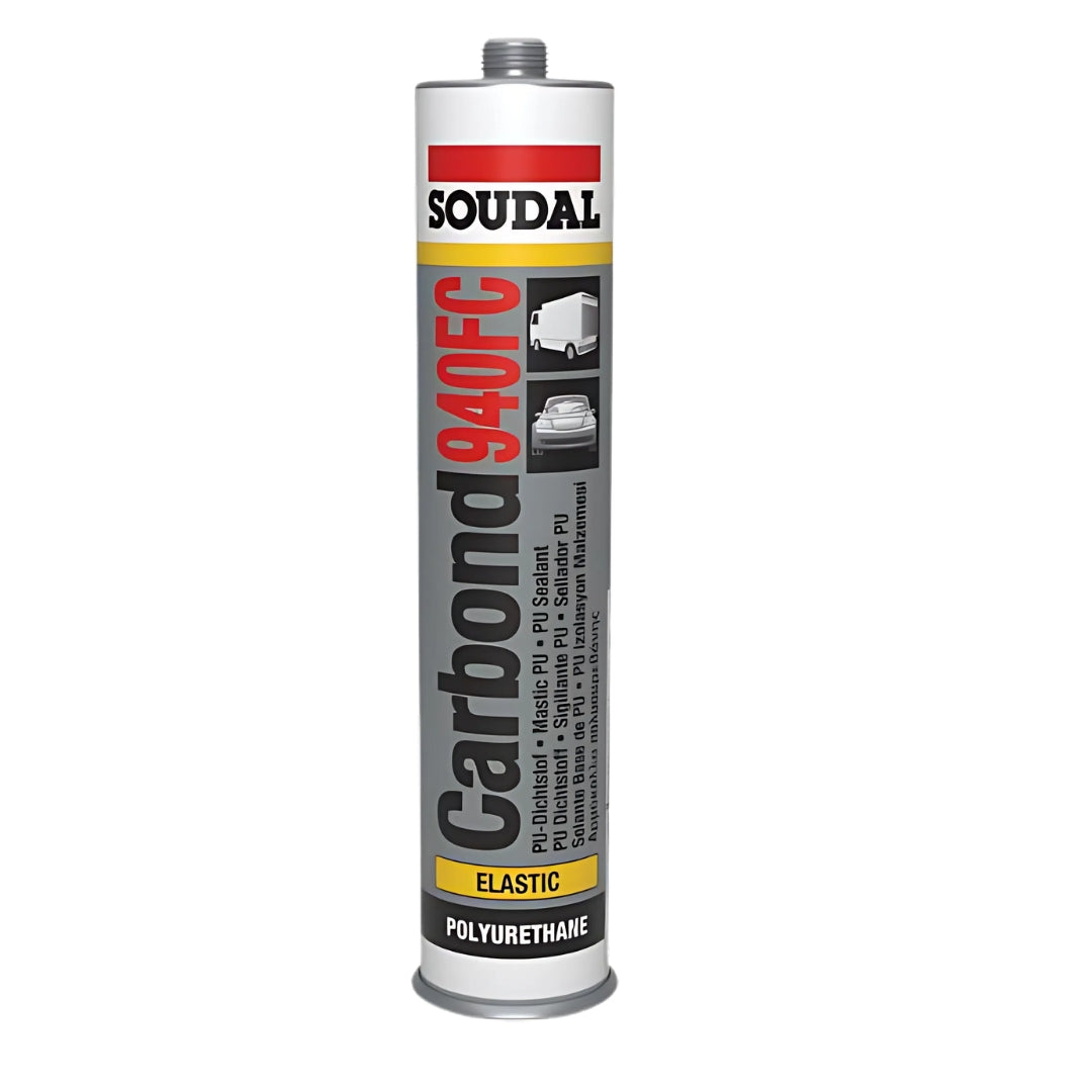 Soudal Carbond 940FC White Polyurethane Adhesive Sealant – 310ml Single Tube for strong, flexible bonding and sealing in automotive, construction, and industrial applications.