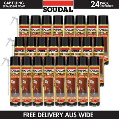 24 PACK - Soudal Gap Filling Expanding Foam - 500ml