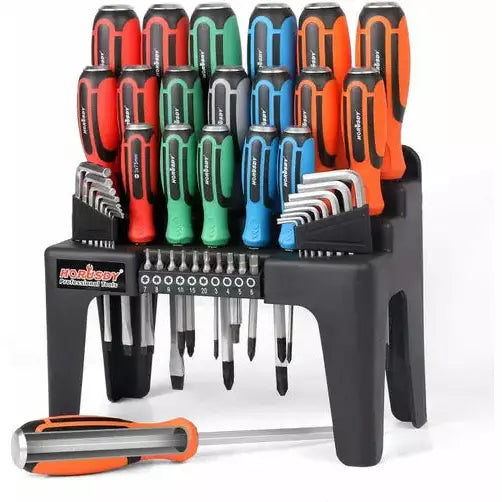 44-Piece Magnetic Screwdriver Set with Go-Thru Steel Blades | High Torque - South East Clearance Centre