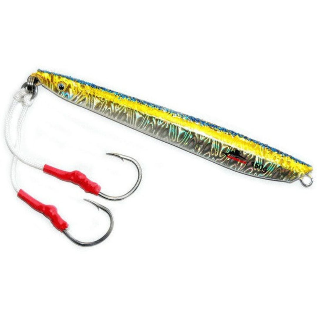 135mm (5.5") KAMIKAZE YELLOW KNIFE JIGS LFN06-150C - 150grams - South East Clearance Centre