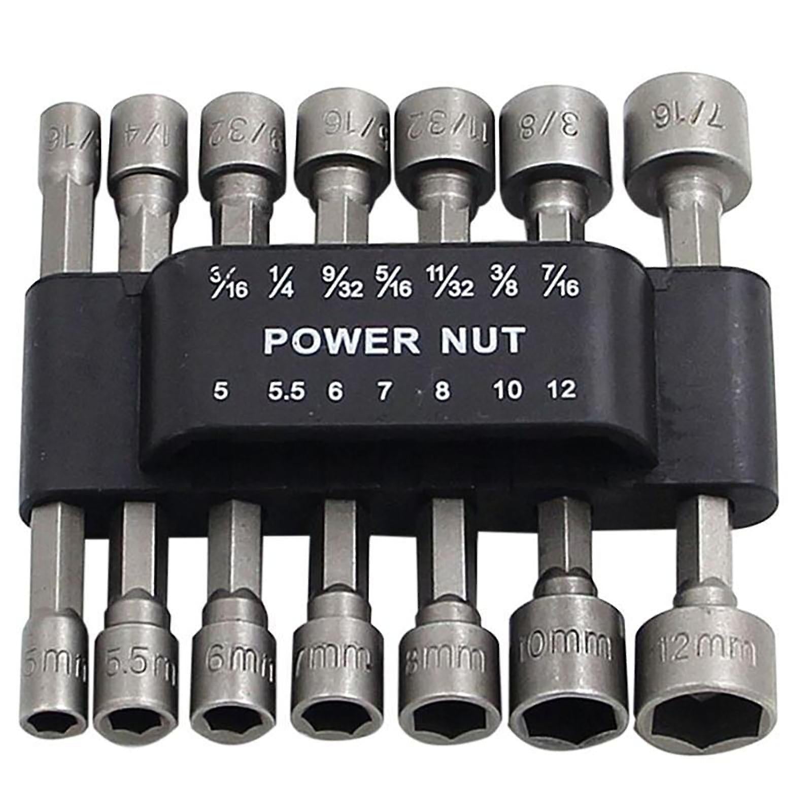 14 Pieces Nut Driver Set (5-12mm) (3/16-7/16) - South East Clearance Centre