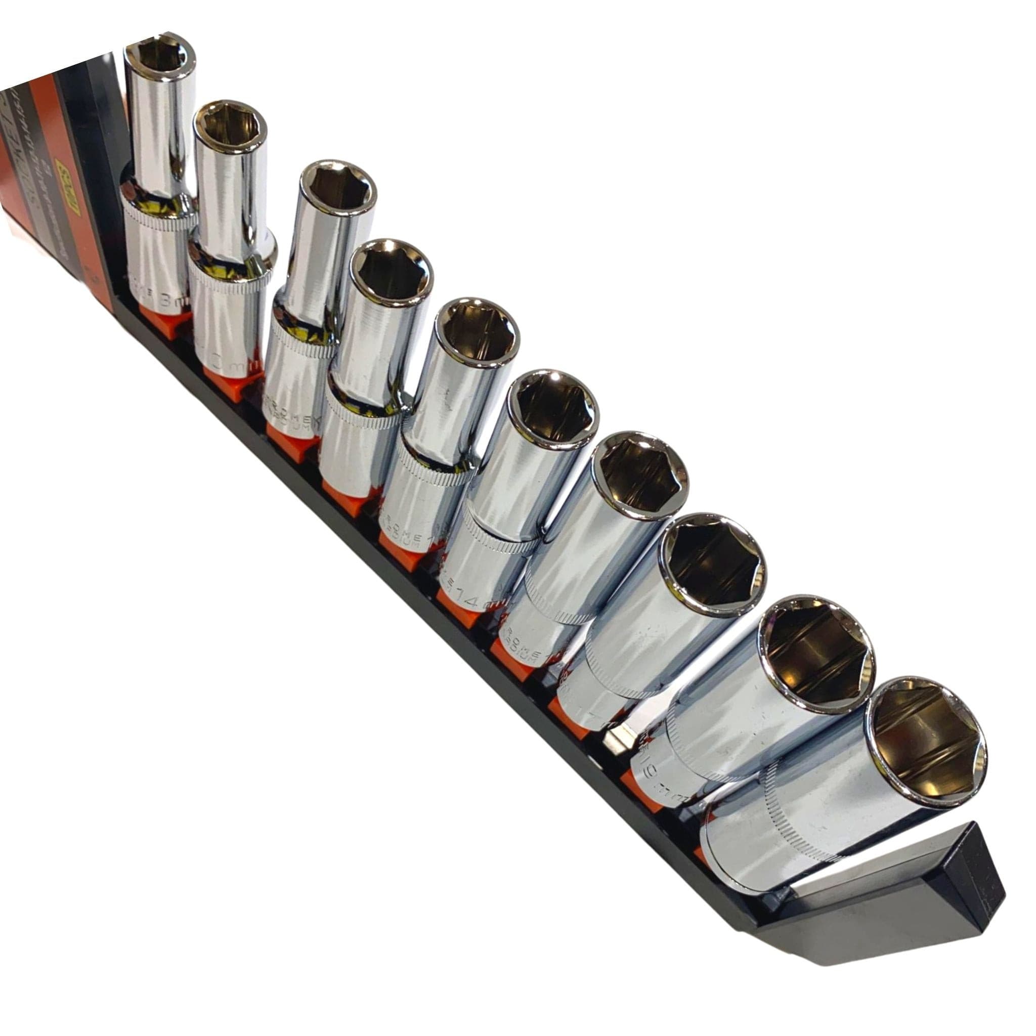 1/2" Socket Set Rail - 10 Pieces - South East Clearance Centre