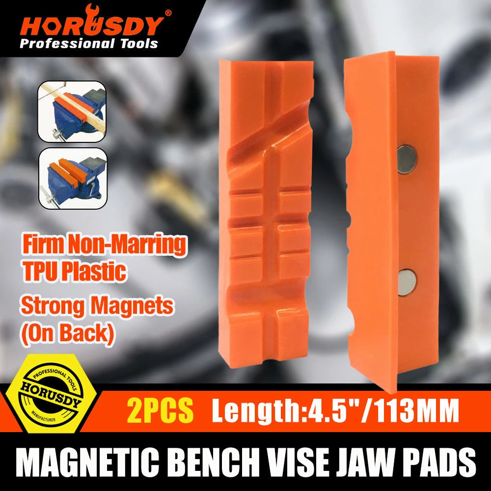 MAGNETIC BENCH VISE JAW PADS (4.5" / 113mm) - South East Clearance Centre