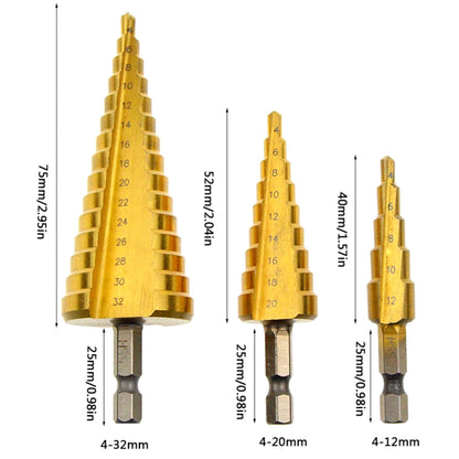 3 Piece HSS Step Drill Set - South East Clearance Centre