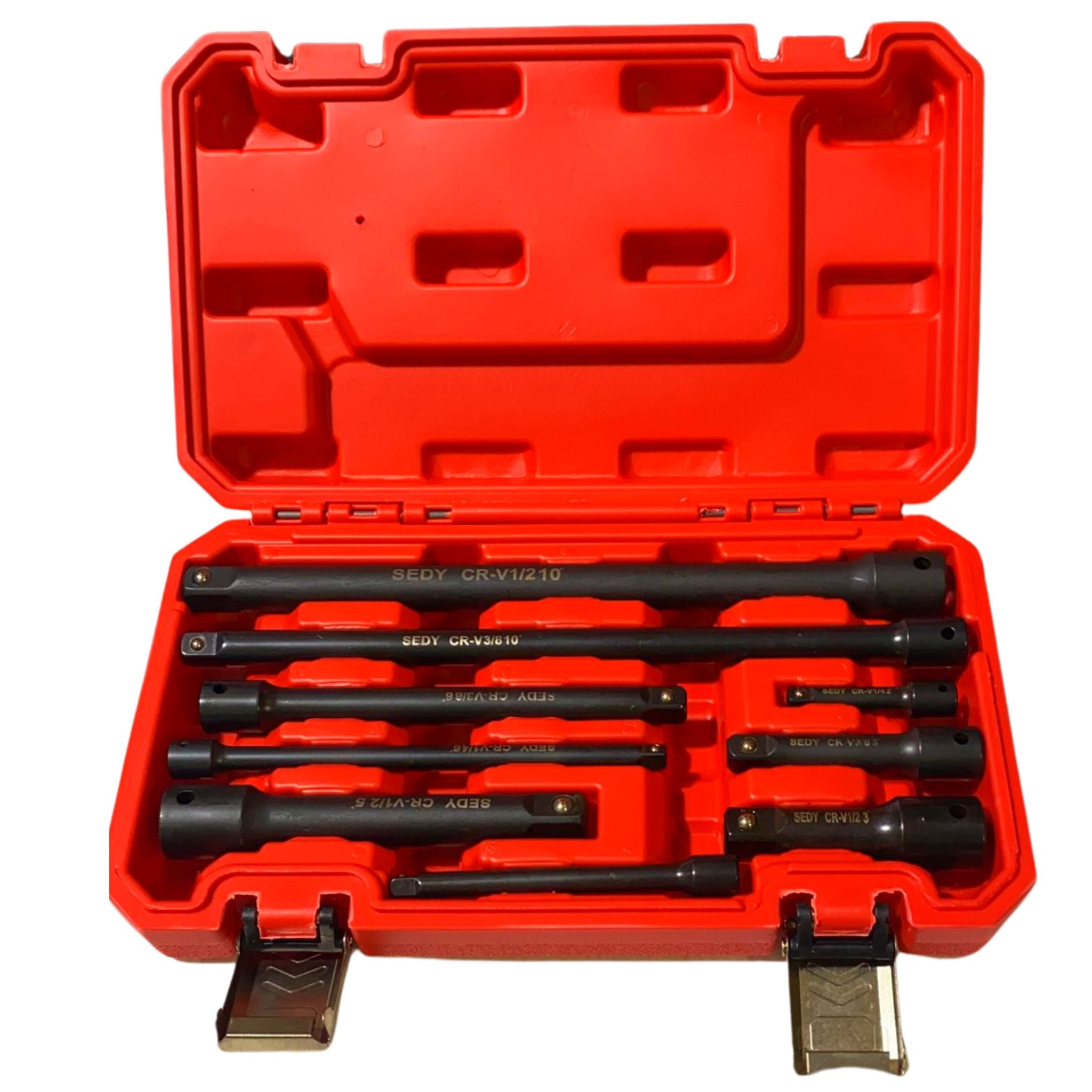 9 Piece Extension Bar Set | 1/4", 3/8" & 1/2" Drive Socket Extension - South East Clearance Centre